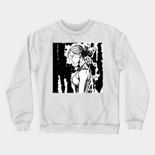 adventure barbara blade ecopop ink illustration art Crewneck Sweatshirt